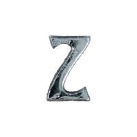 Wachsbuchstabe Echtwachs "Z" 8mm silber