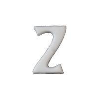 Wachsbuchstabe Echtwachs "Z" 8mm weiß