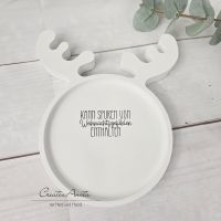 Weihnachtsteller Elch -Weihnachtsgefühle-
